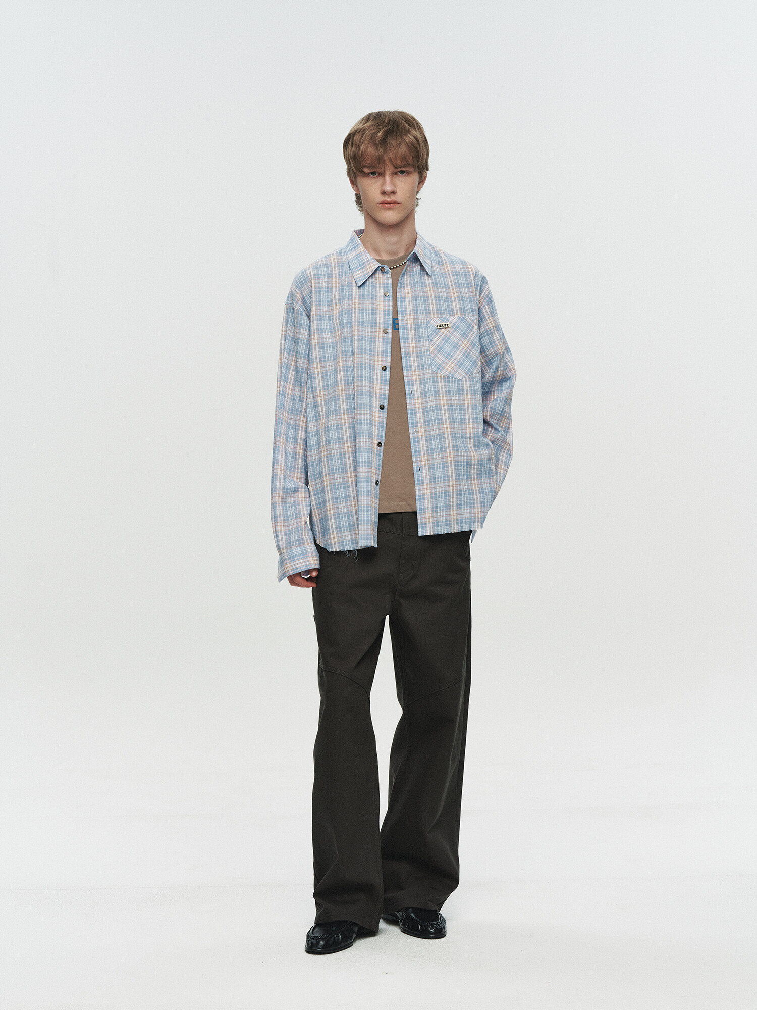 [HEUTE] REGULAR COLLAR MARCO SHIRT (BLUE)
