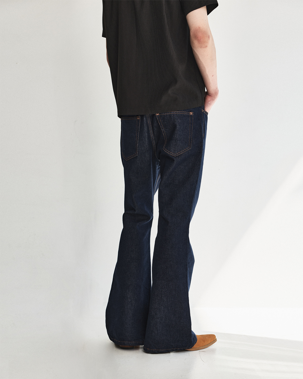 [kineto] Classic Selvedge Flare Denim Pants_Indigo Blue