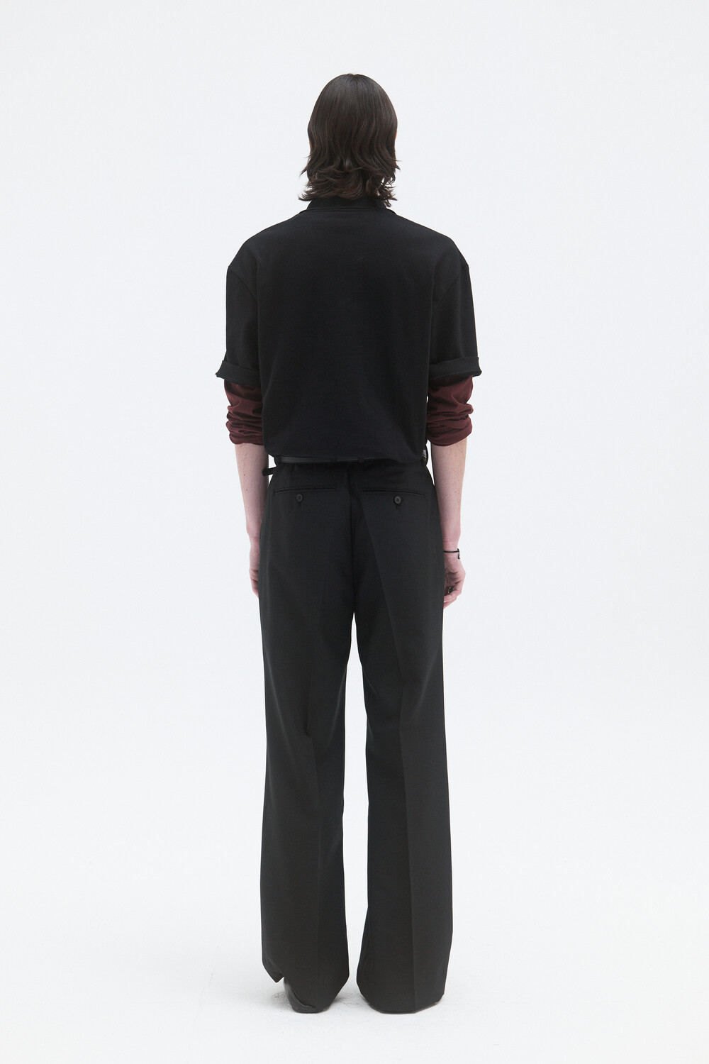 [WINDER] CLASSIC PIQUE TOP - BLACK