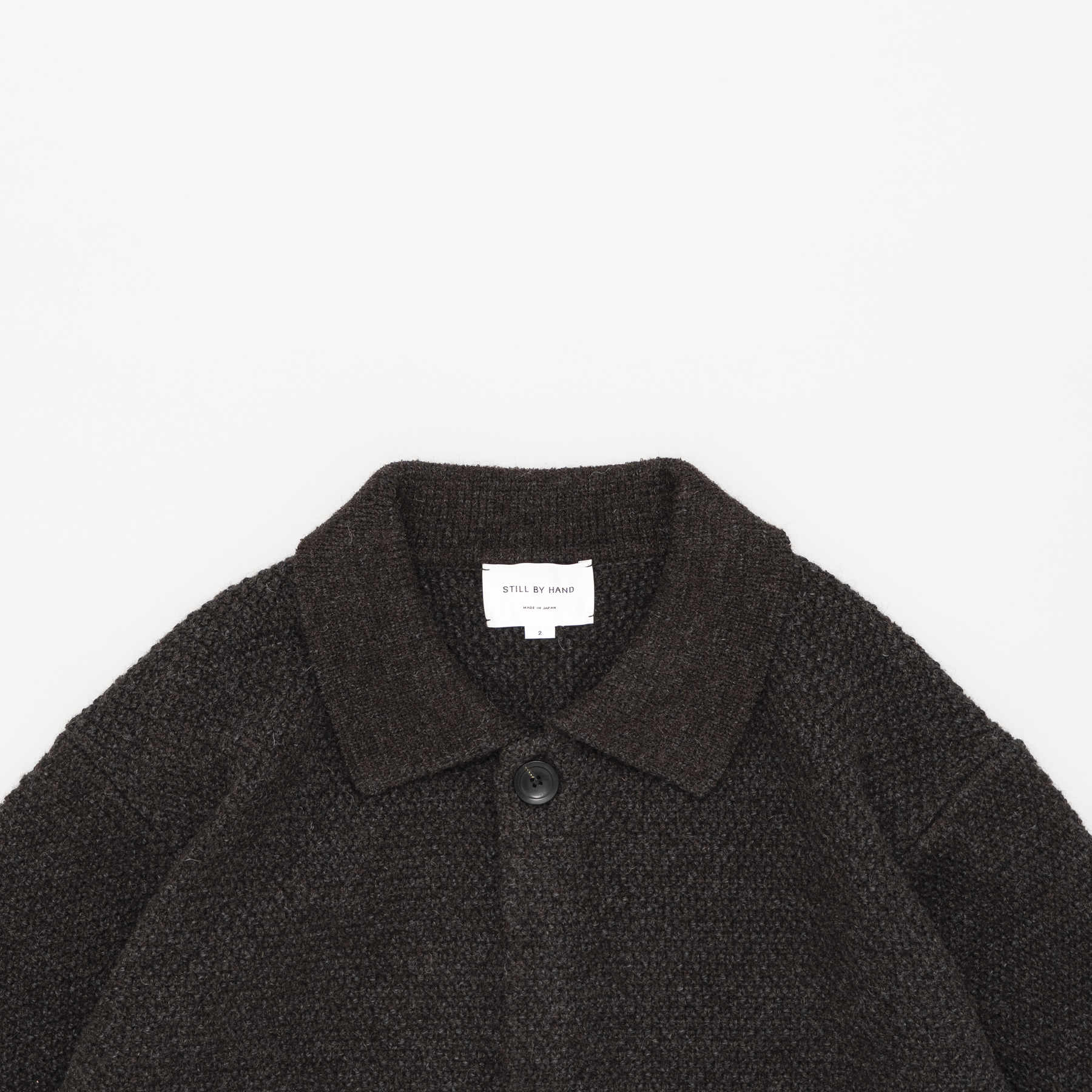 [STILL BY HAND] KN05263OS - SWEATER BROWN CHARCOAL 작업중 복제 복제