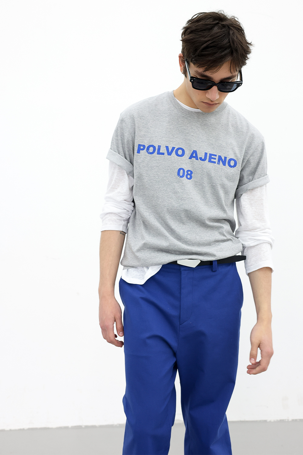 [ANYTIME LOREAK] PRIMROSE HALF TEE - GRAY
