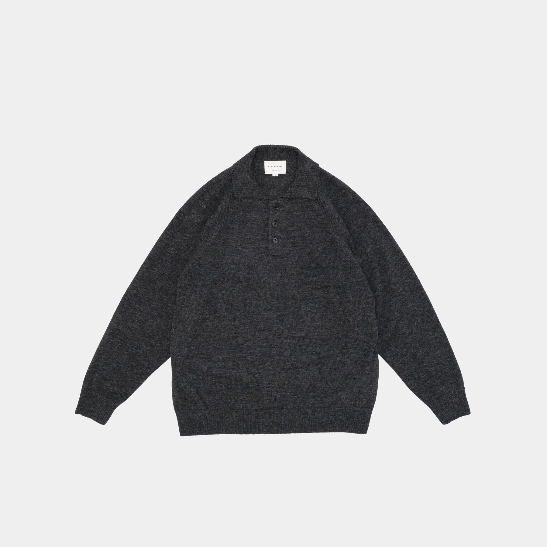 [STILL BY HAND] KN07263OS - SWEATER CHARCOAL 작업중 복제