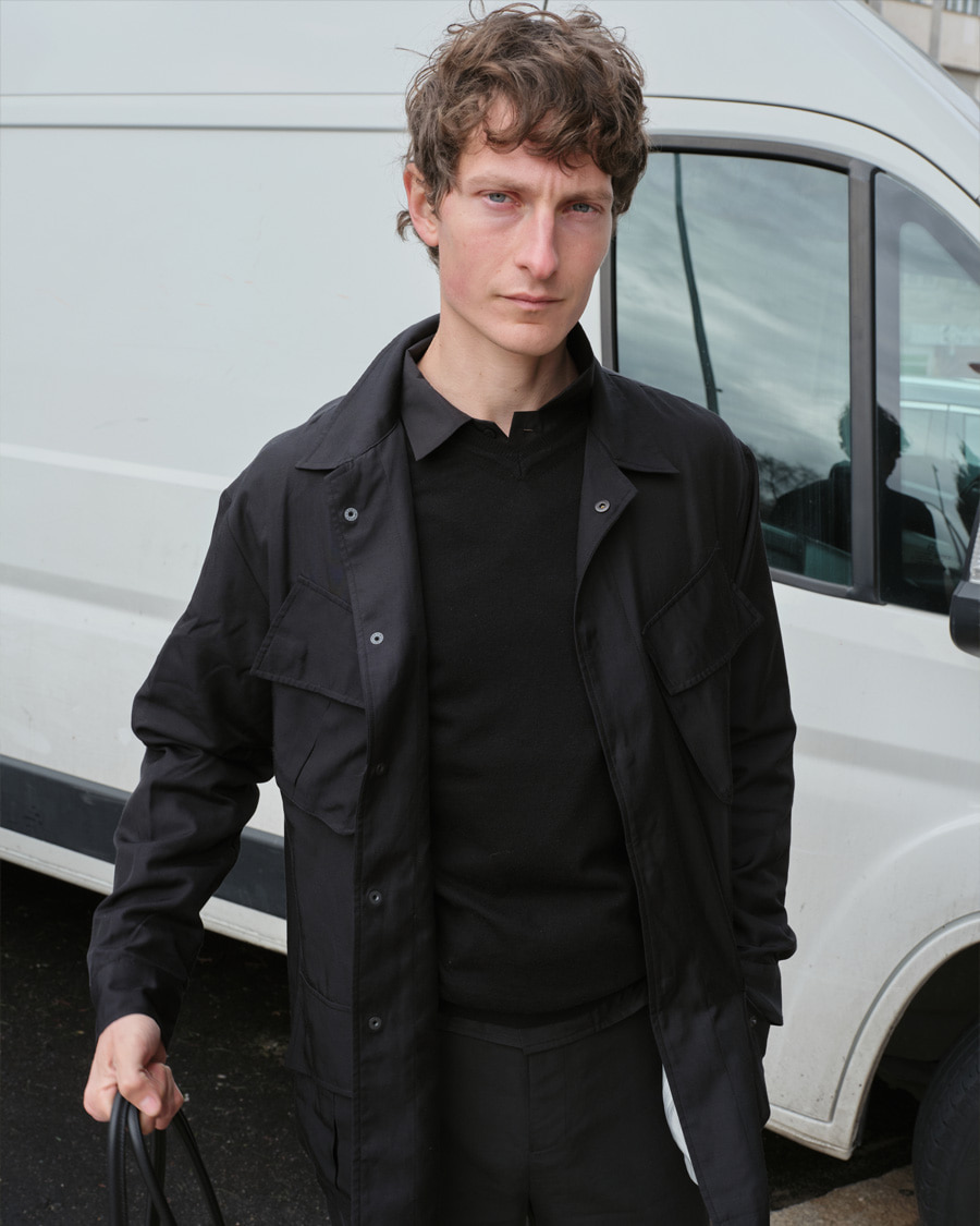 [KANGJUNGSEOK] FATIGUE JACKET BLACK