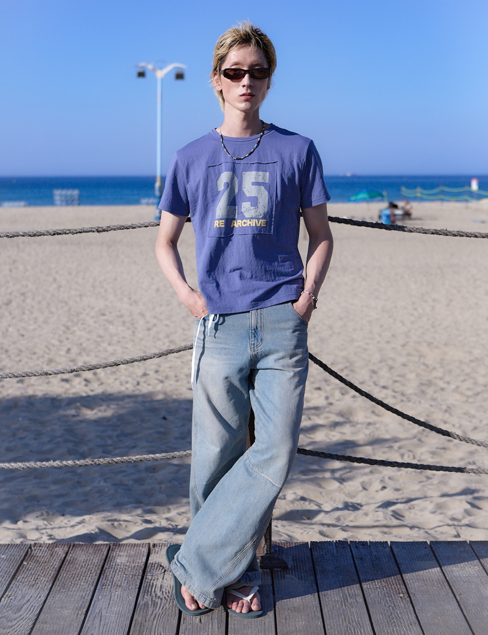 [GEN:RE] Patched Number T-shirt