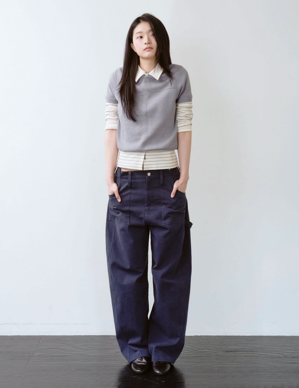 [GEN:RE] Arch Carpenter Chino Pants Navy