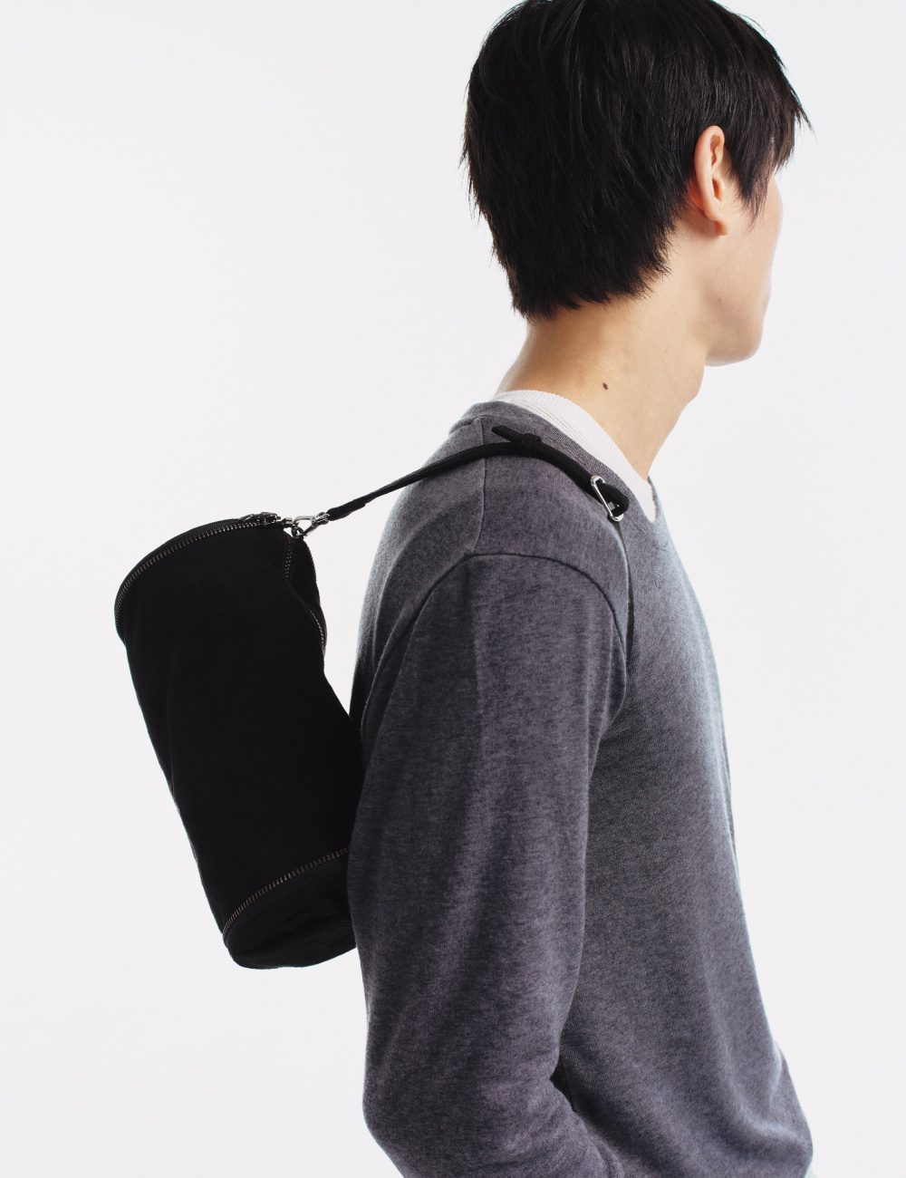 [GEN:RE] Archive Trouser Round Bag Black