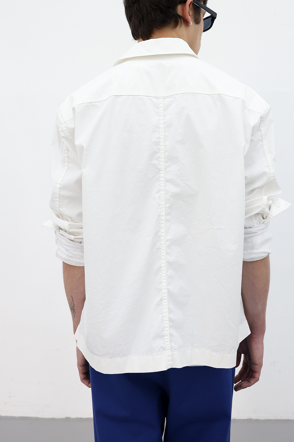 [ANYTIME LOREAK] AIRY WASHED SHIRT -WHITE