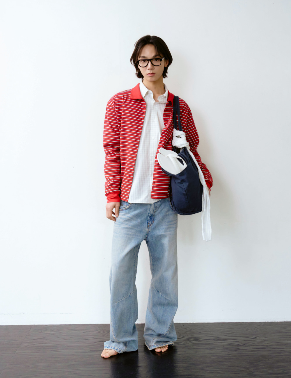 [GEN:RE] Any Way Pique Shirt Red