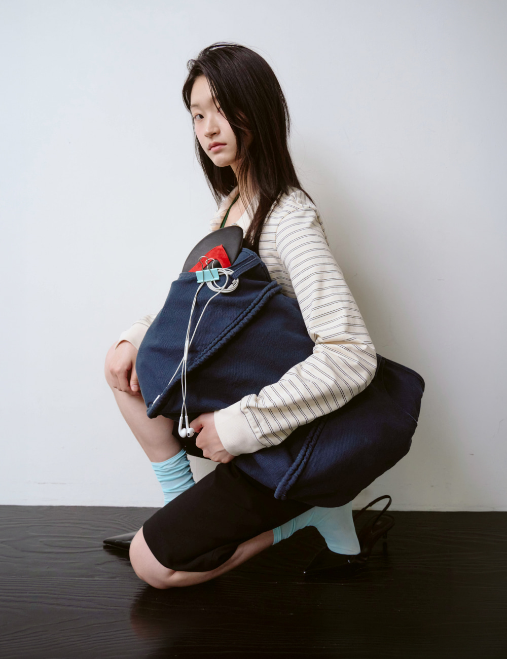 [GEN:RE] Archive Trouser Bag Navy