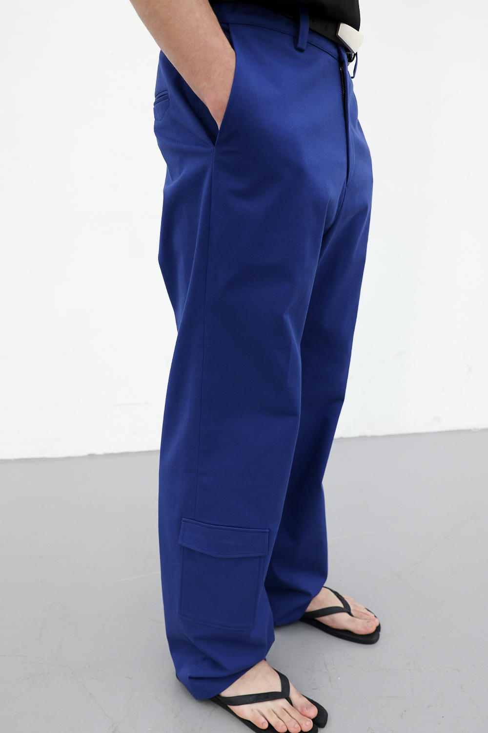 [ANYTIME LOREAK] POPPY WIDE COTTON PANTS - BLUE