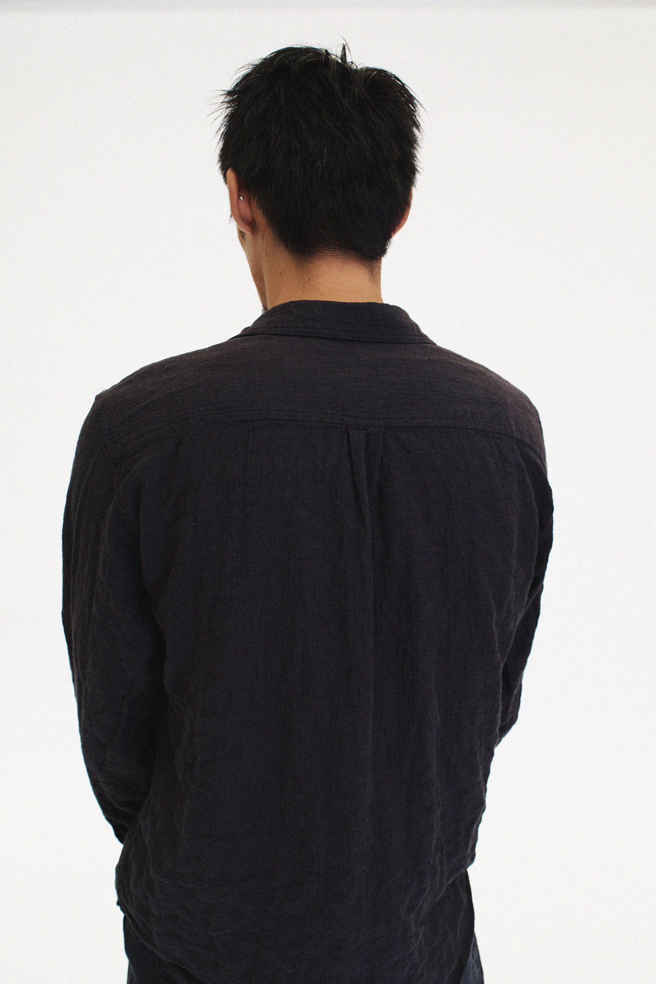 [SURFACE EDITION] BRUSHED WORK SHIRTS BLACK