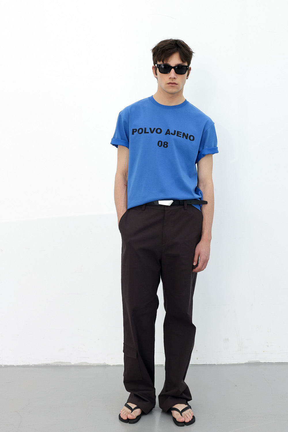 [ANYTIME LOREAK] PRIMROSE HALF TEE - BLUE