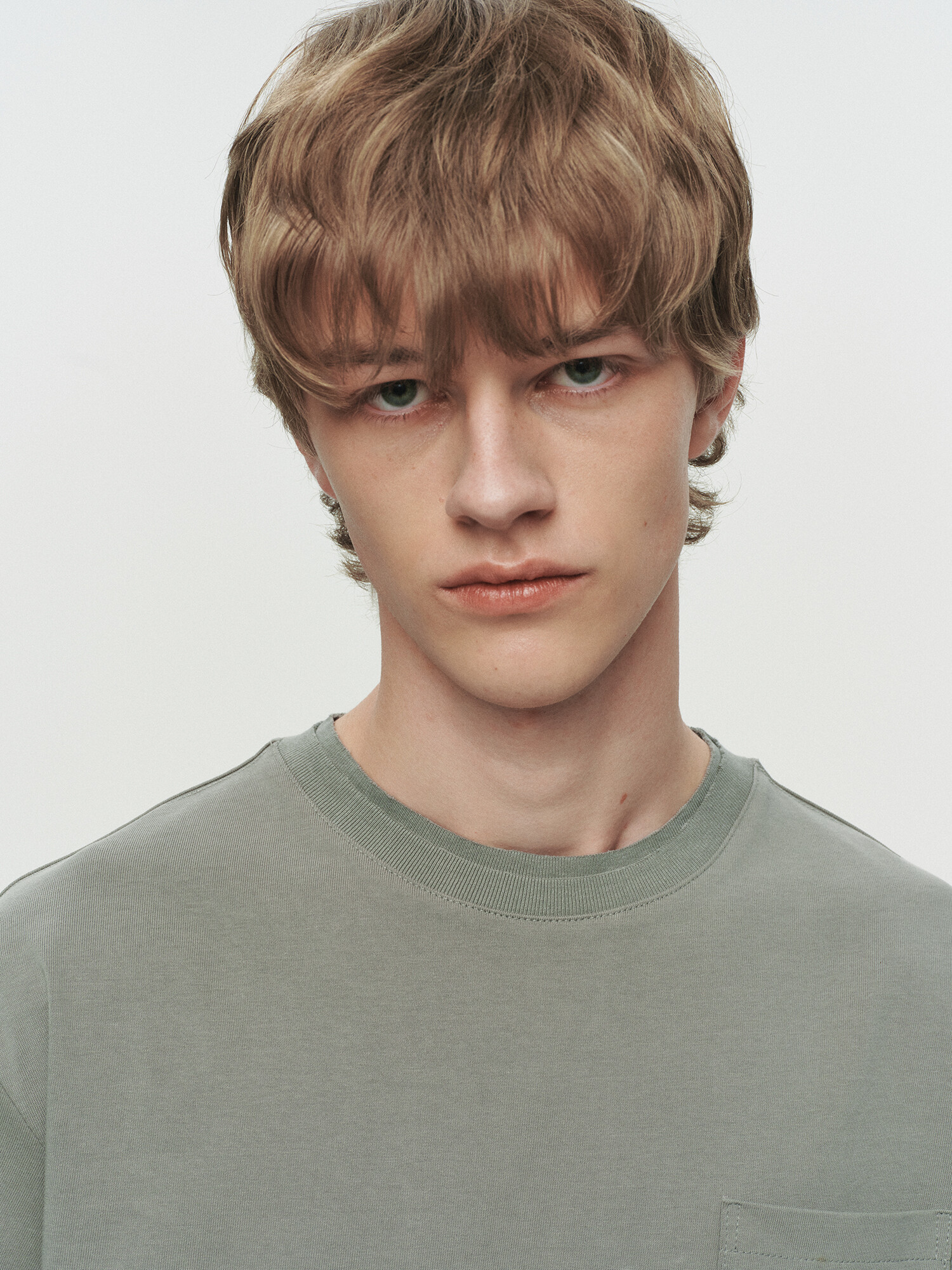 [HEUTE] CORE LAYER WAFFLE TEE (LIGHT KHAKI)