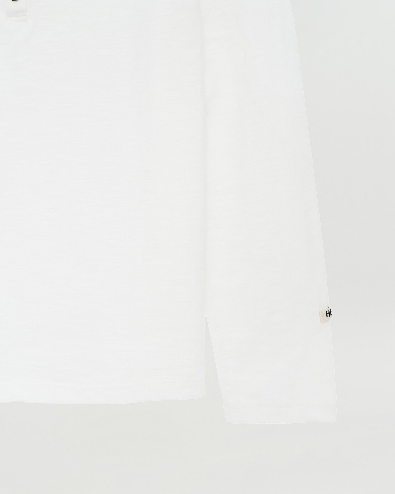 [HEUTE] BASE SLUB HENLEY NECK T-SHIRT (WHITE)