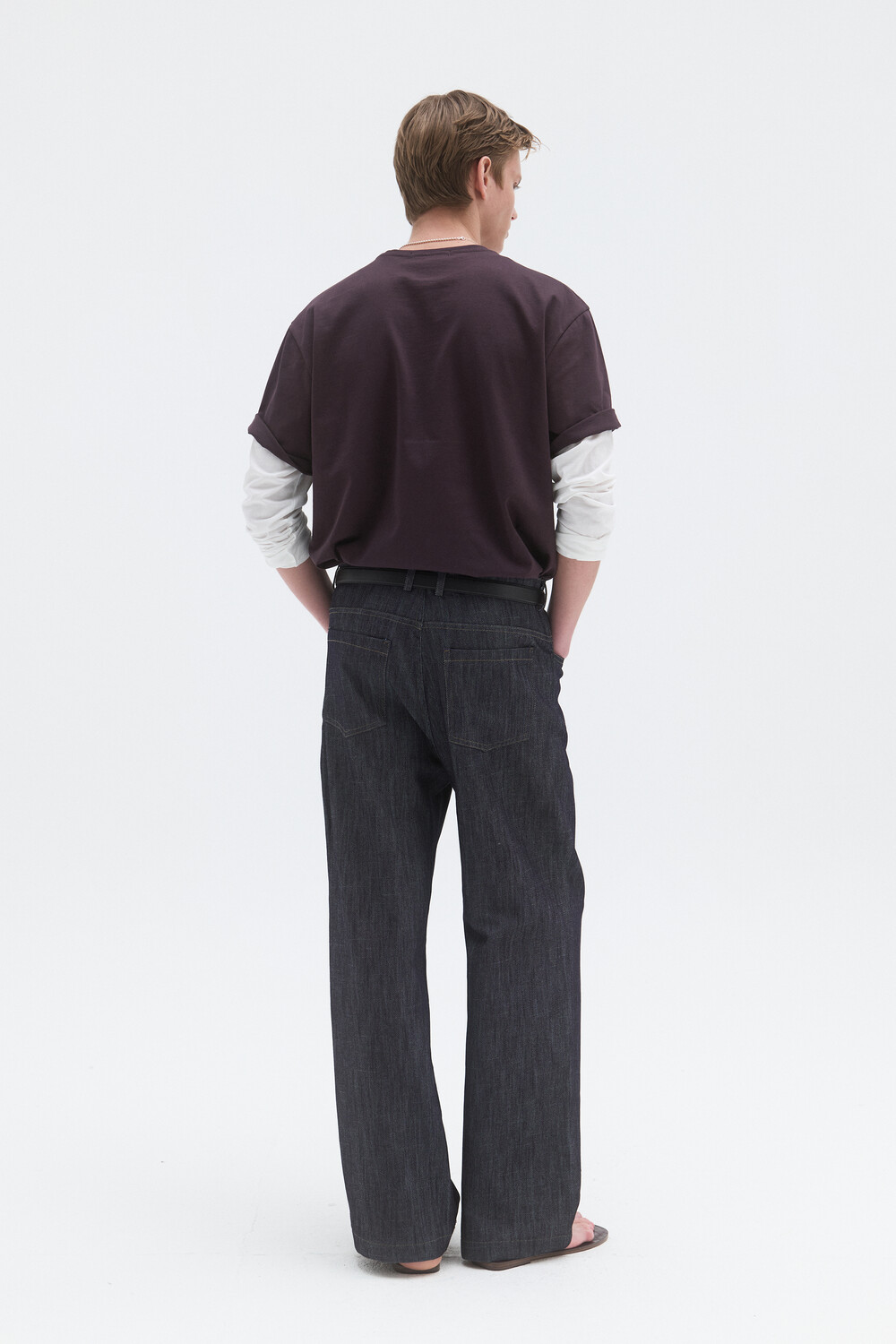 [WINDER] CF COTTON T-SHIRTS - DARK PLUM