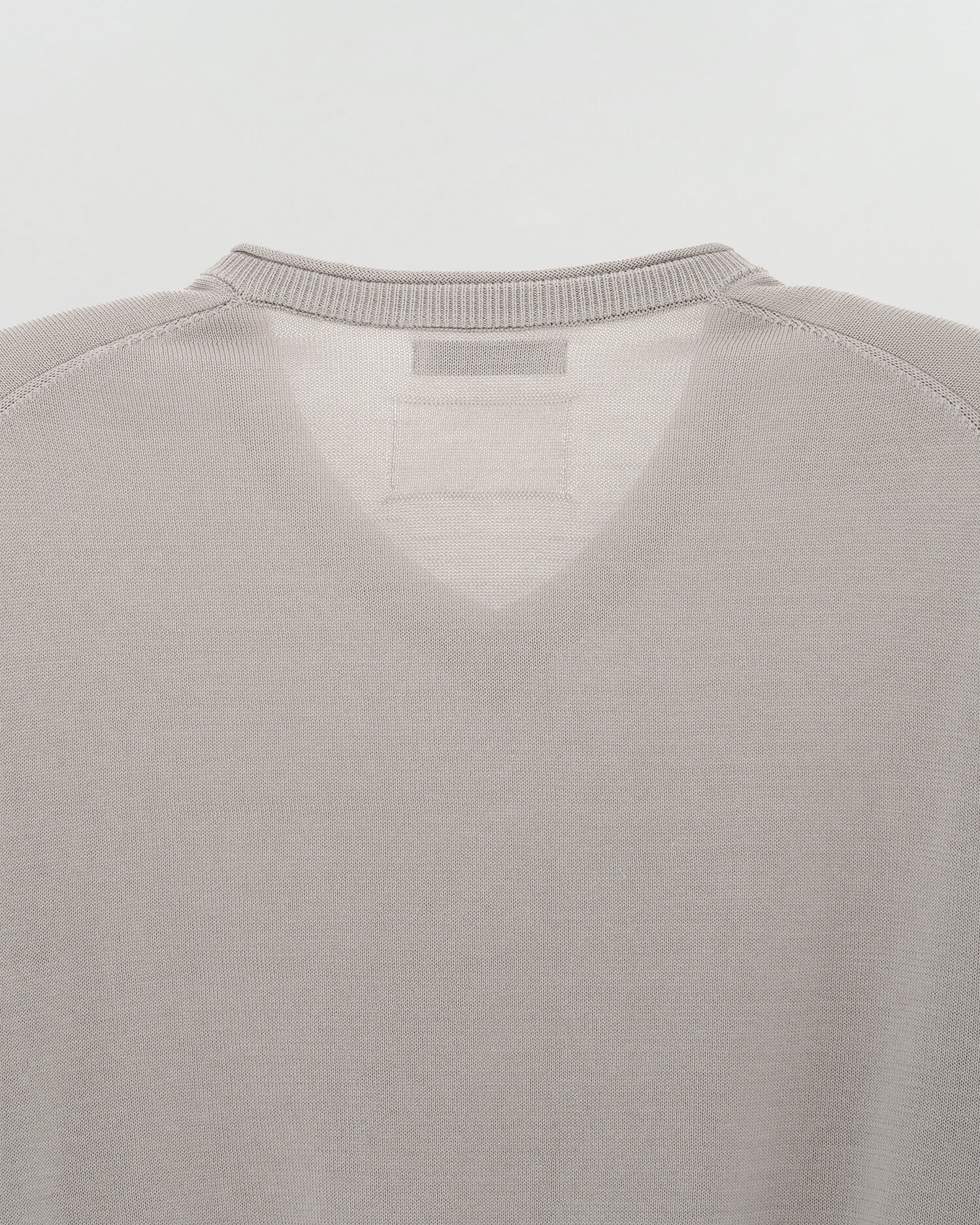 [HEUTE] NIEL COTTON V-NECK KNIT (L/GREY)