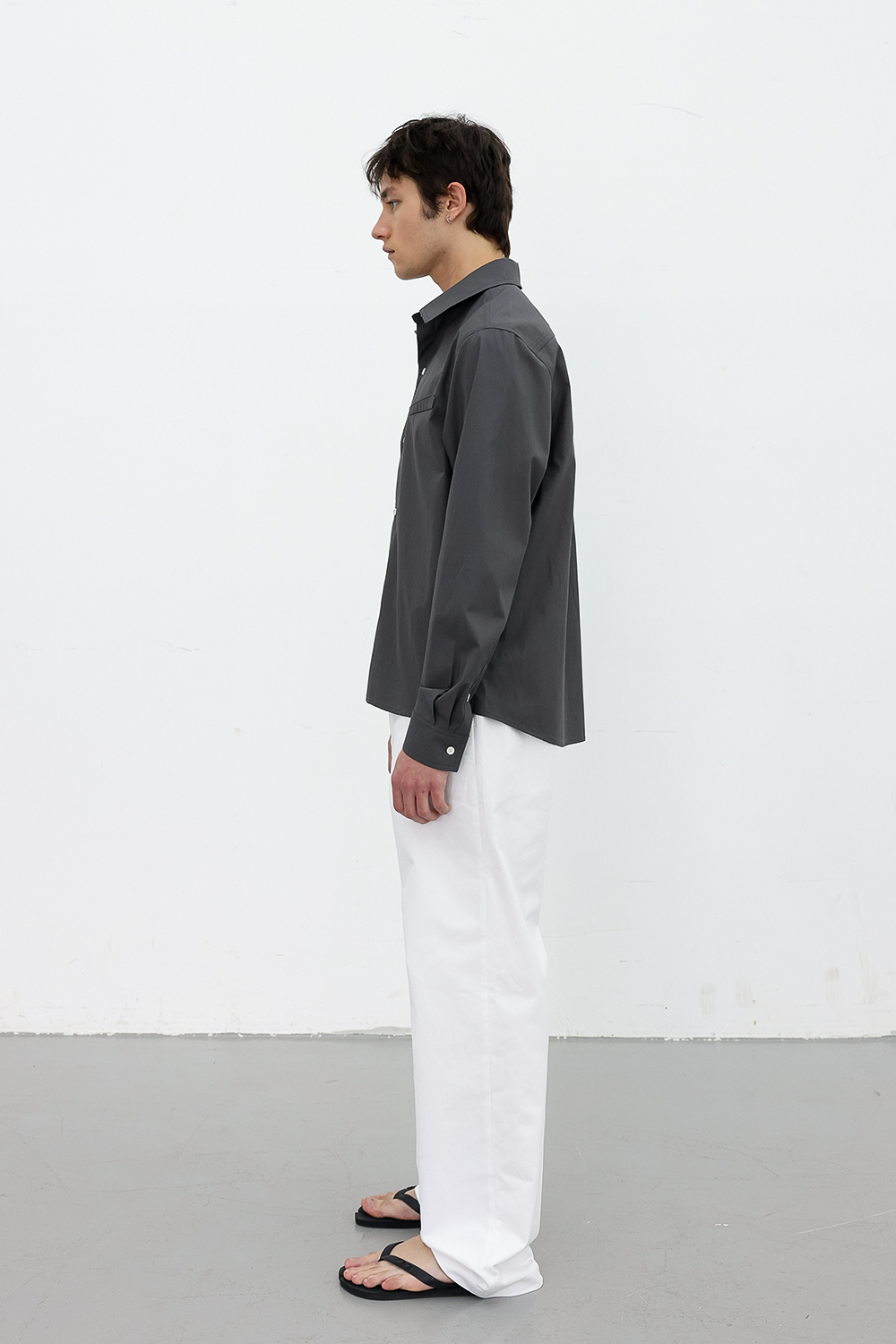 [ANYTIME LOREAK] FREESIA BLOOM SHIRT - CHARCOAL