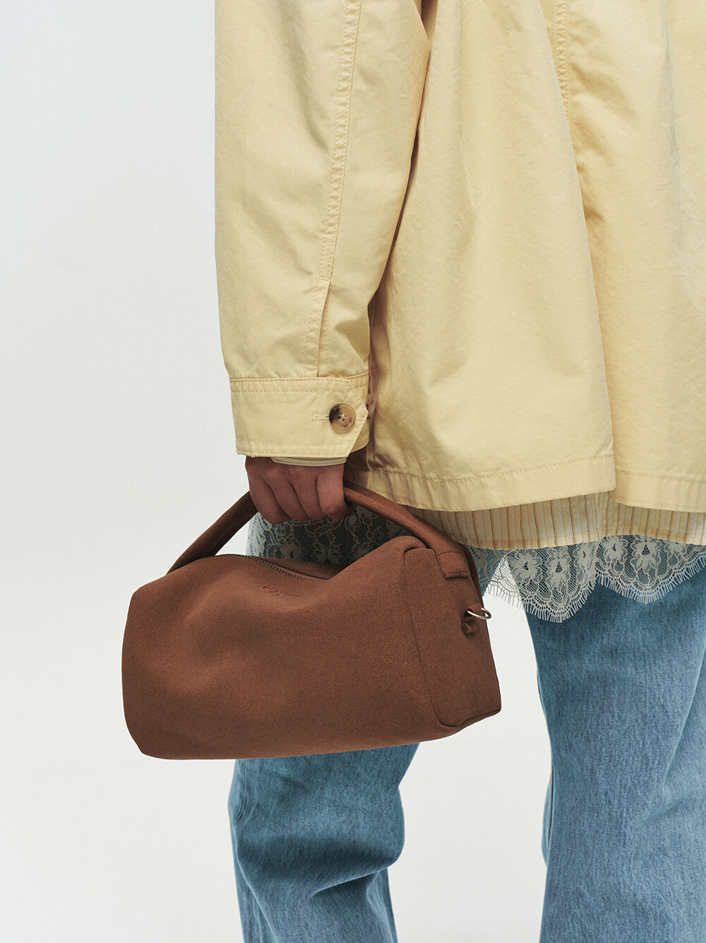 [HEUTE] CONTRAST COLLAR FIELD JACKET (YELLOW)