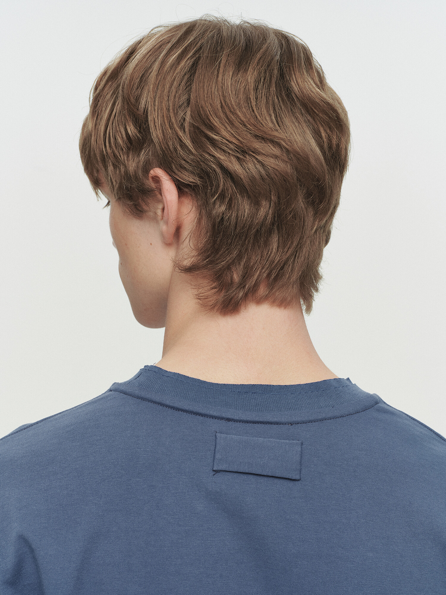 [HEUTE] CORE LAYER WAFFLE TEE (BLUE)