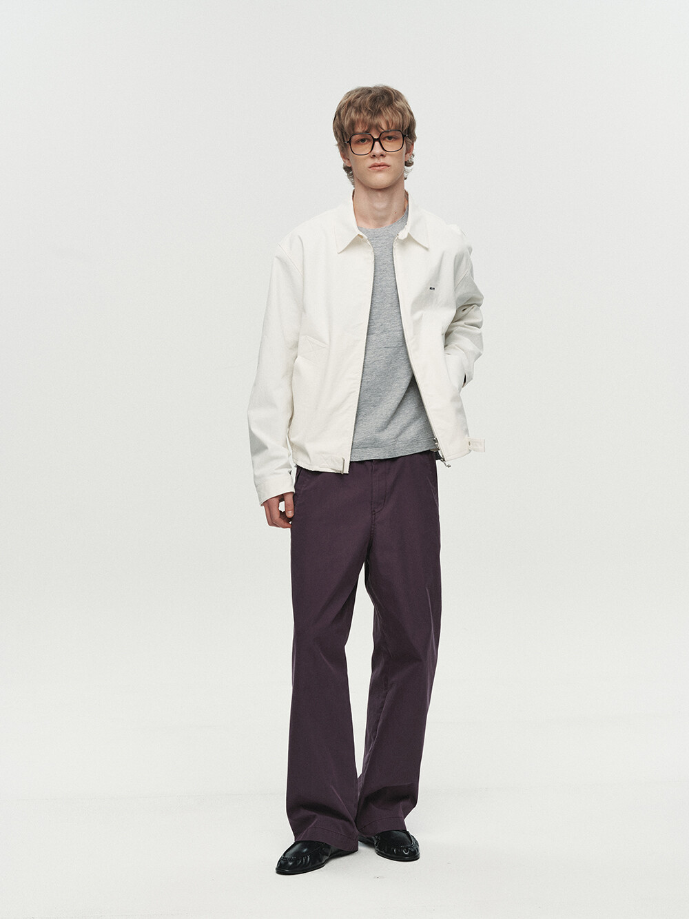 [HEUTE] MARTIN STRUCTURED BOMBER JACKET (OFF WHITE)