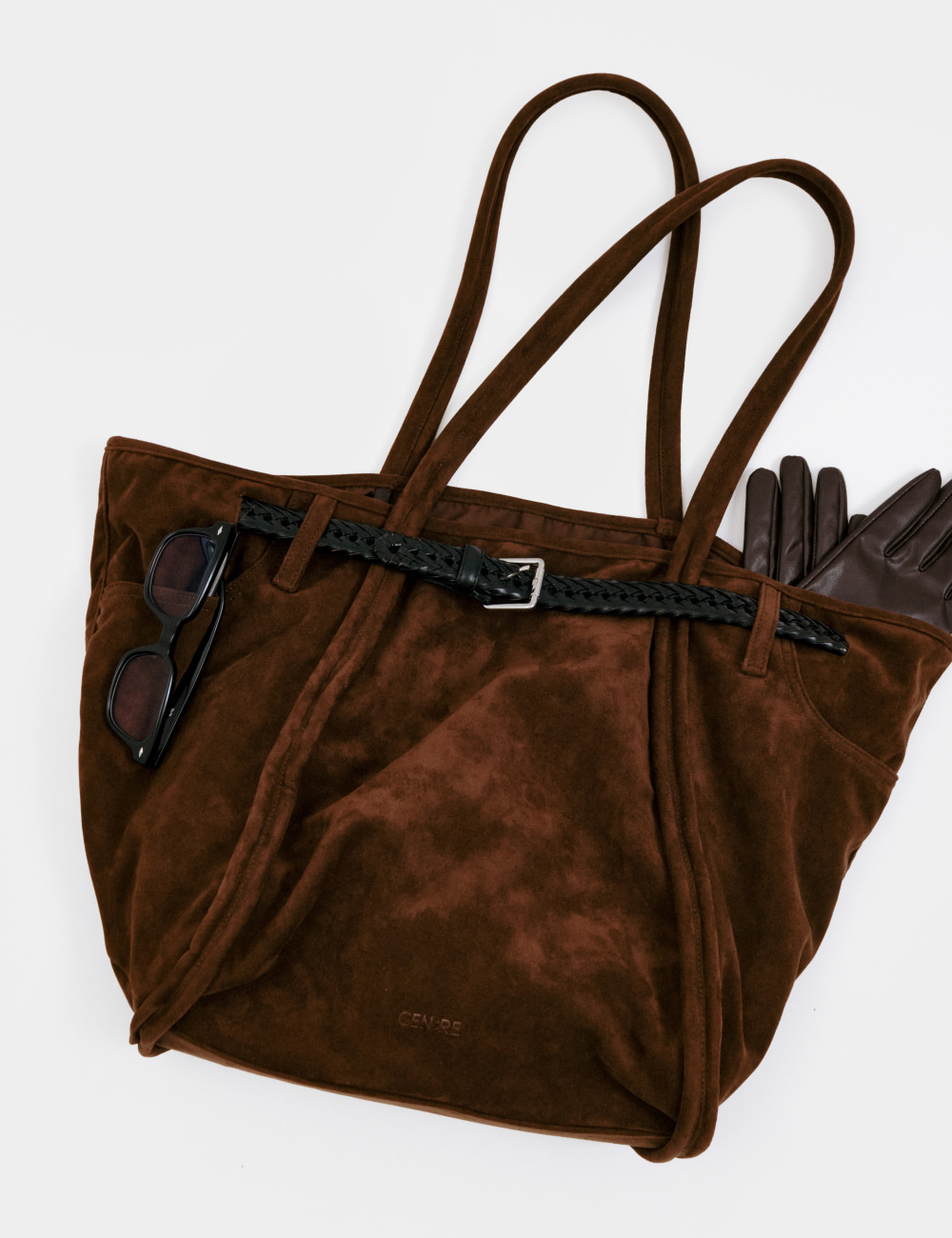 [GEN:RE] Archive Trouser Leather Bag Brown