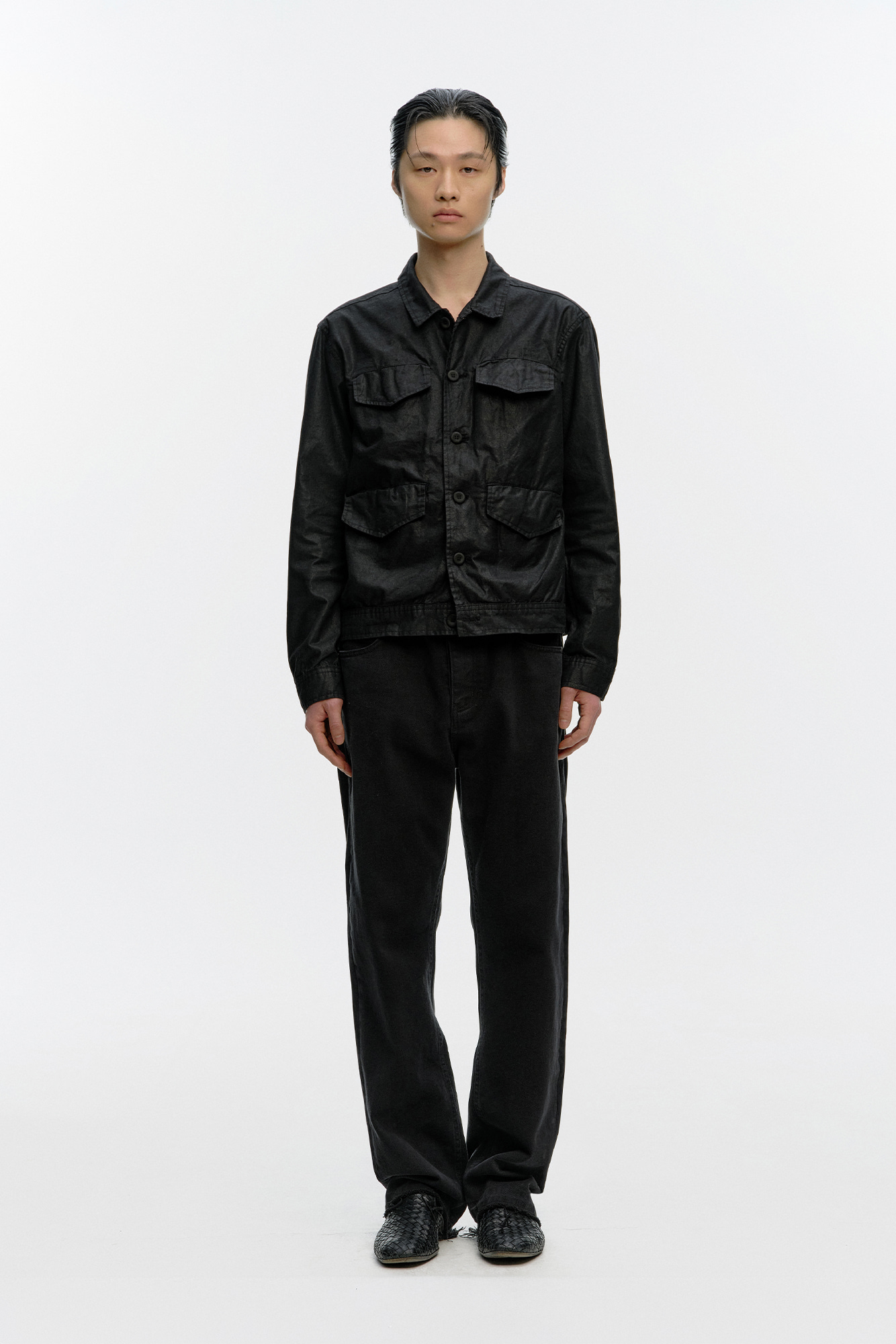 [SURFACE EDITION] FLANNEL 4-POCKET JACKET BLACK