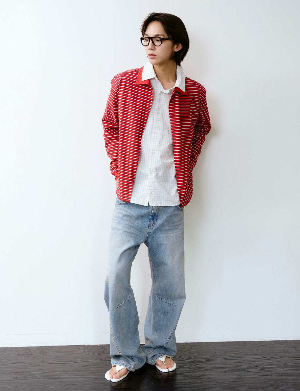 [GEN:RE] Any Way Pique Shirt Red