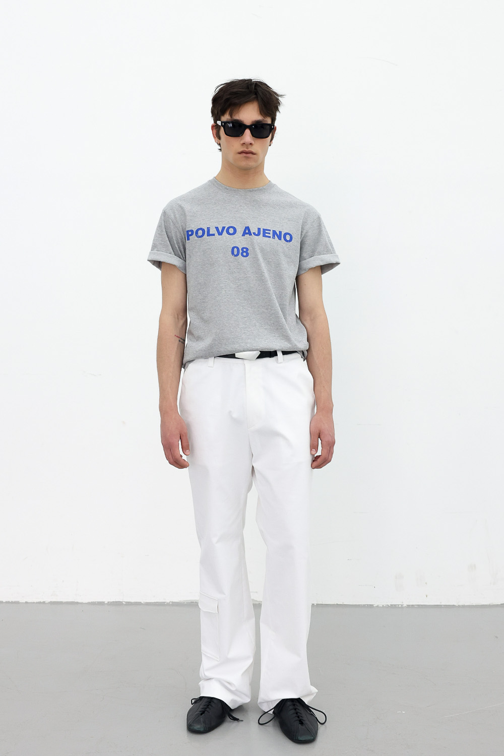[ANYTIME LOREAK] PRIMROSE HALF TEE - GRAY