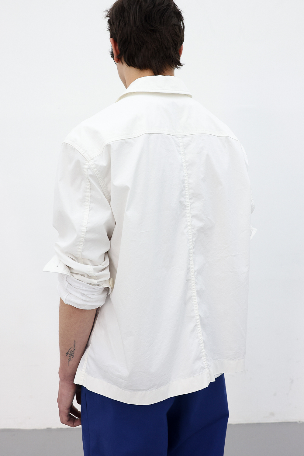 [ANYTIME LOREAK] AIRY WASHED SHIRT -WHITE