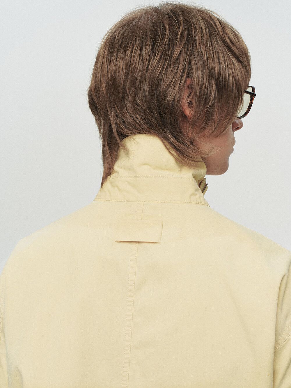 [HEUTE] CONTRAST COLLAR FIELD JACKET (YELLOW)