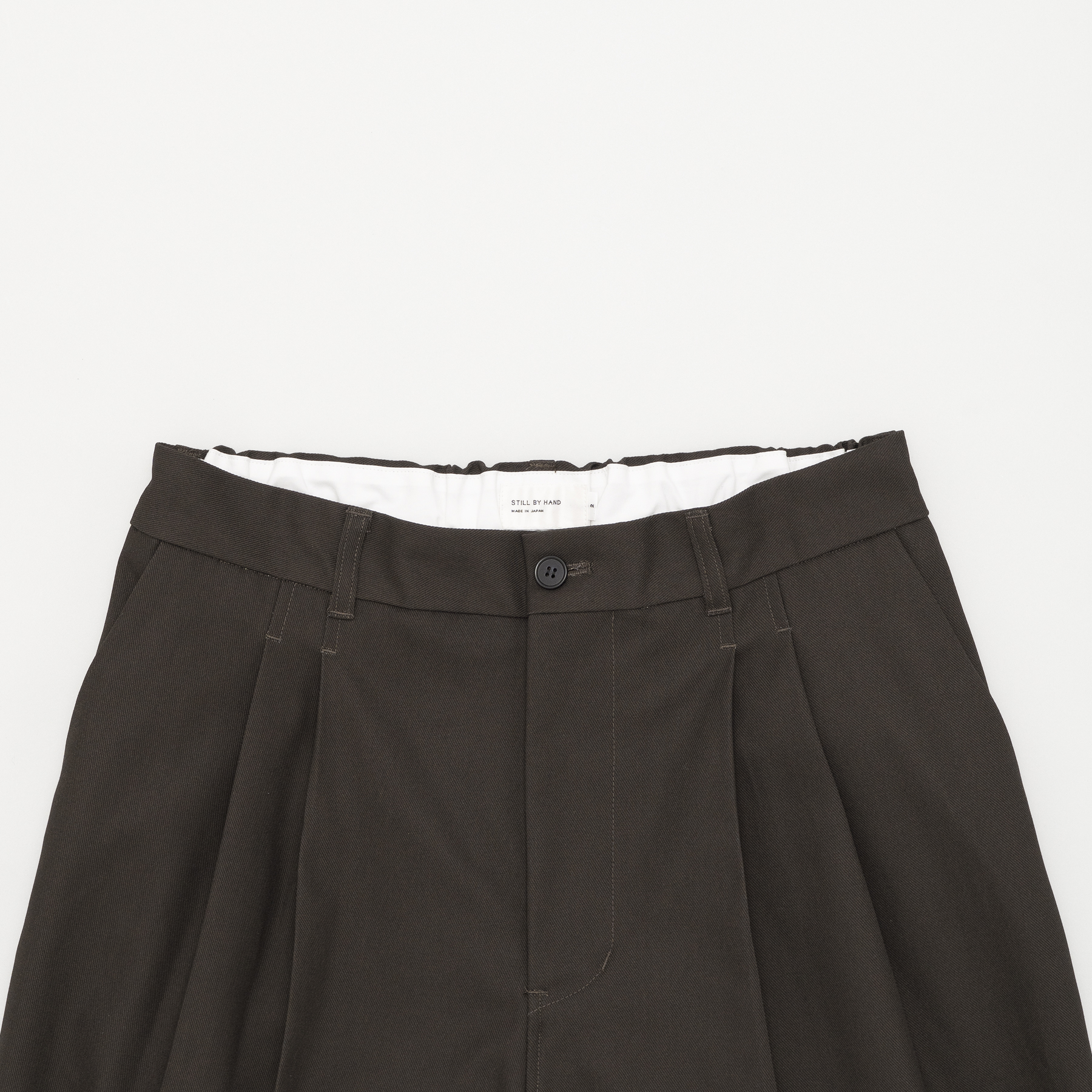[STILL BY HAND] PT05263OS- TROUSERS DARK BROWN 작업중