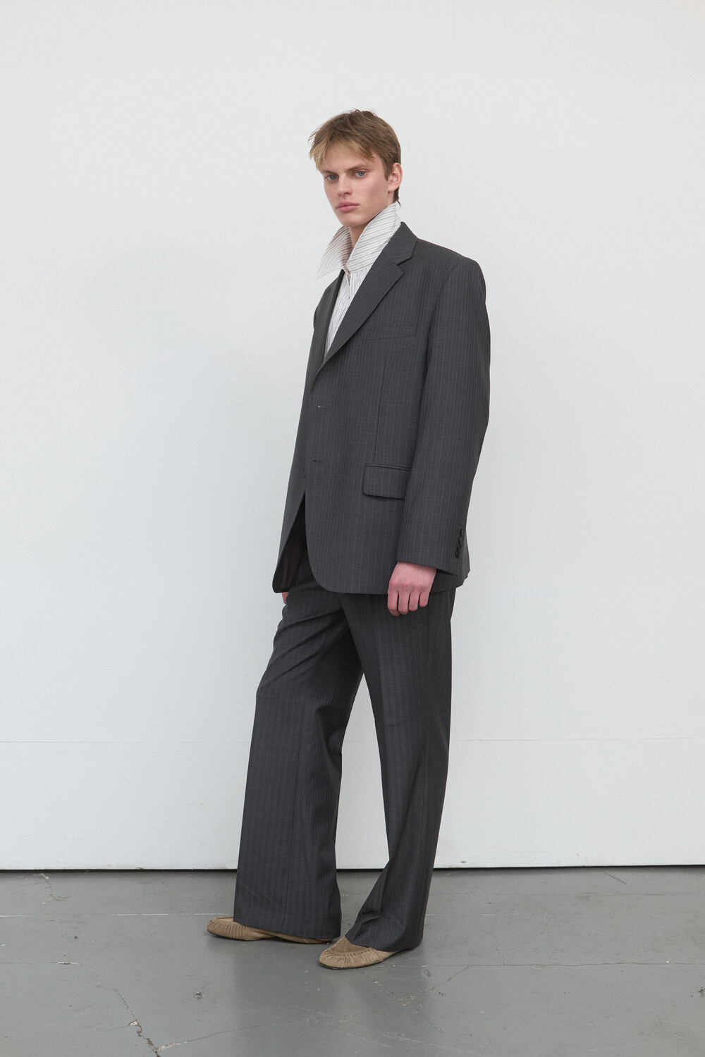 [WINDER] CORE SINGLE TAILORED JACKET - CHARCOAL