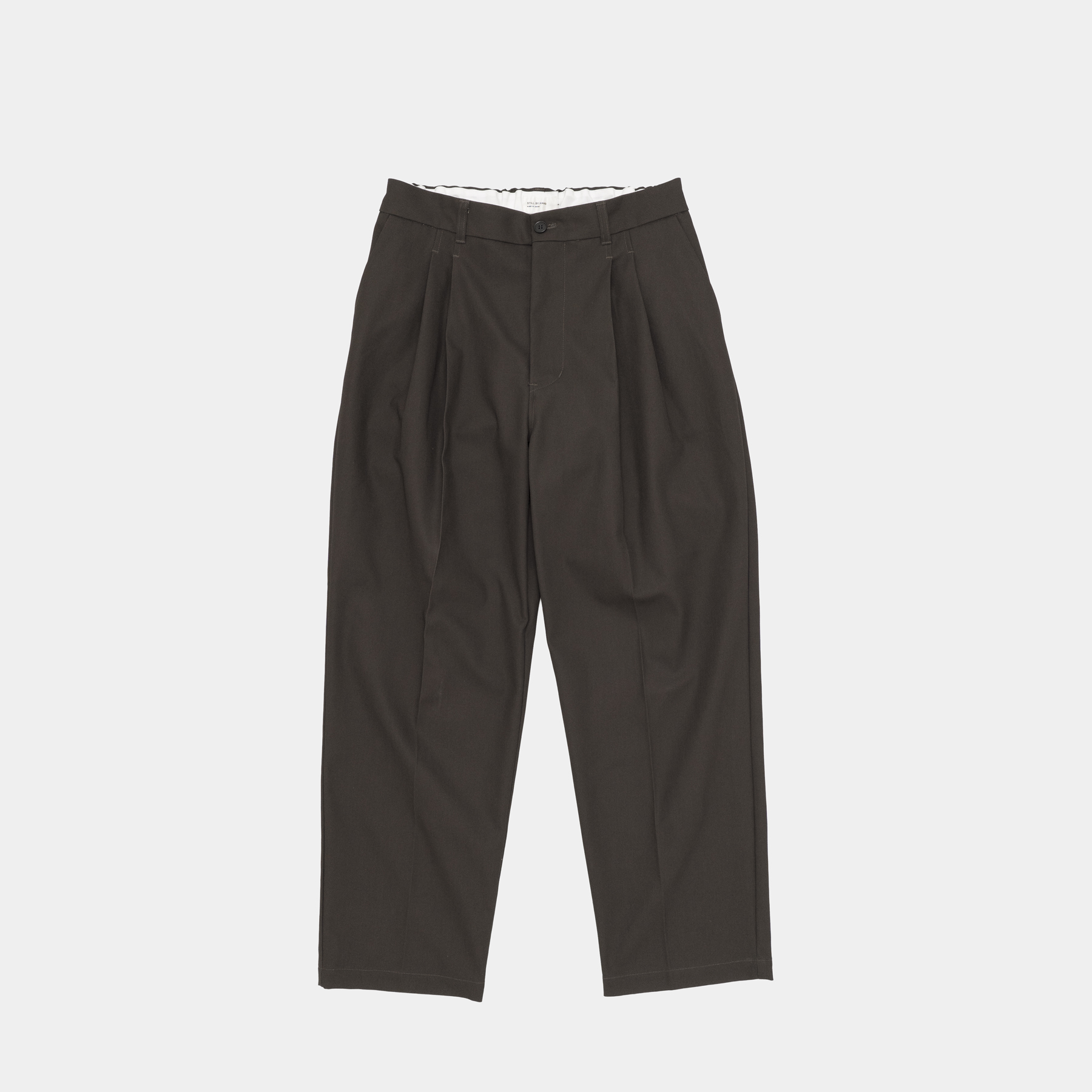[STILL BY HAND] PT05263OS- TROUSERS DARK BROWN 작업중