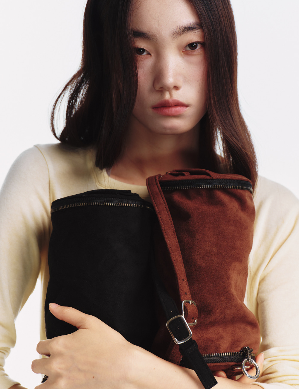 [GEN:RE] Archive Trouser Round Bag Brown