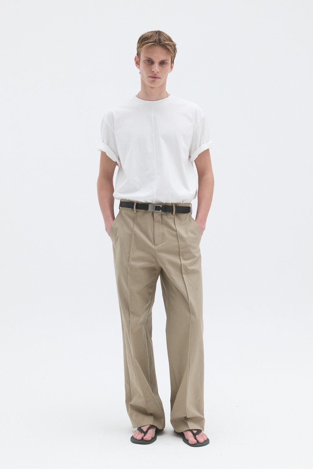 [WINDER] CF COTTON T-SHIRTS - NATURAL WHITE