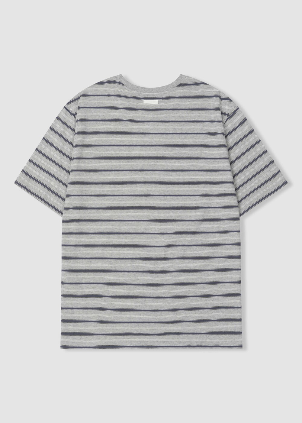 [WINDER] STRIPED COTTON TOP - BLUE / MELANGE