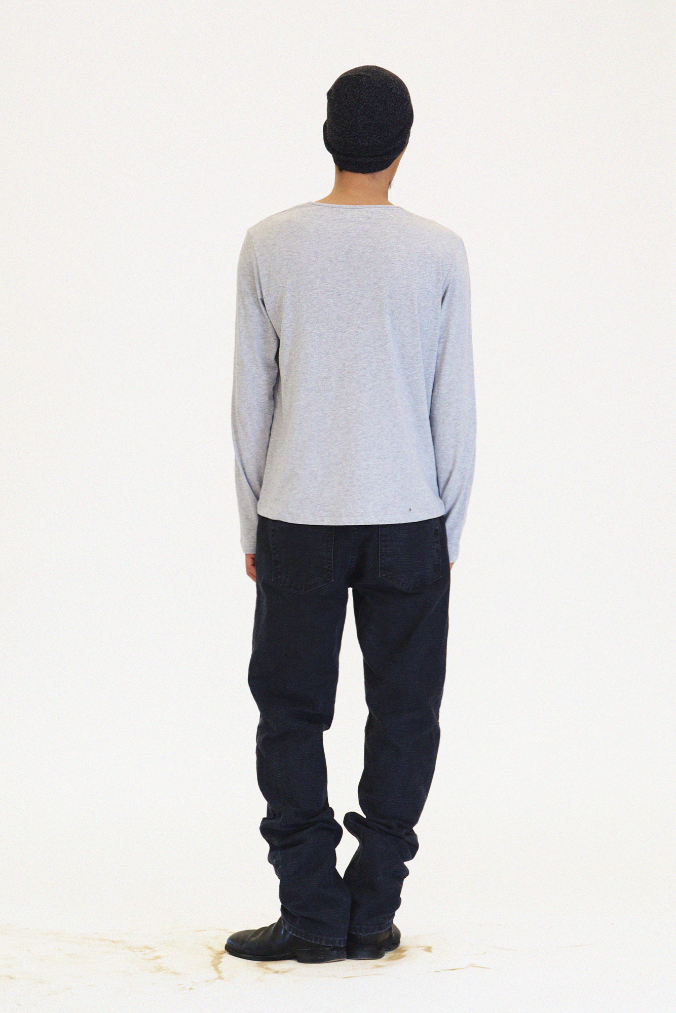 [SURFACE EDITION] HARD SLUB STRAIGHT PANTS CHARCOAL