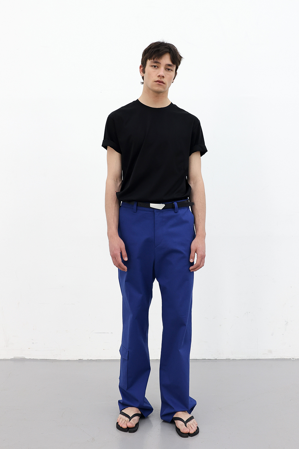 [ANYTIME LOREAK] POPPY WIDE COTTON PANTS - BLUE