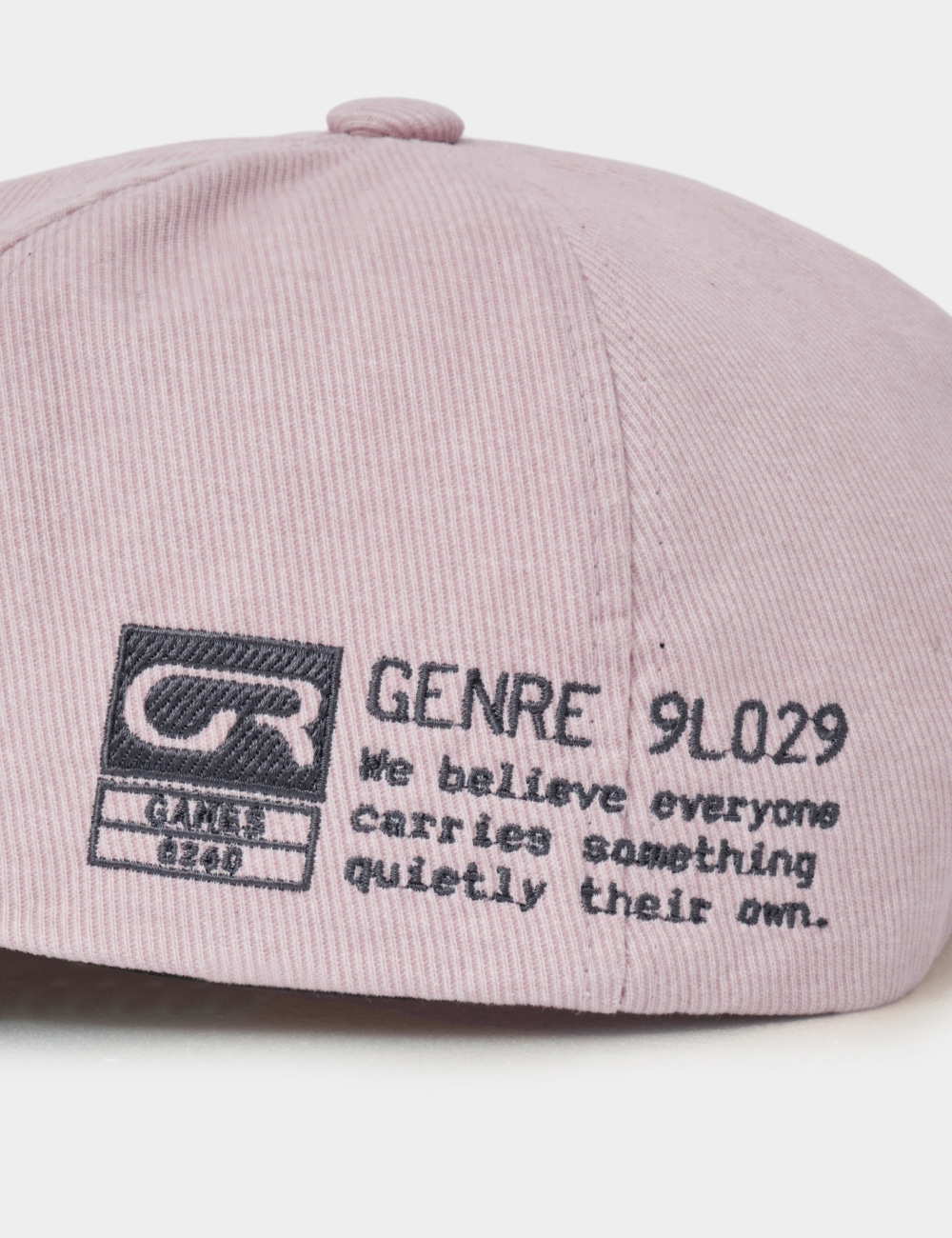 [GEN:RE] Play Homage Washed Ball Cap Light Pink