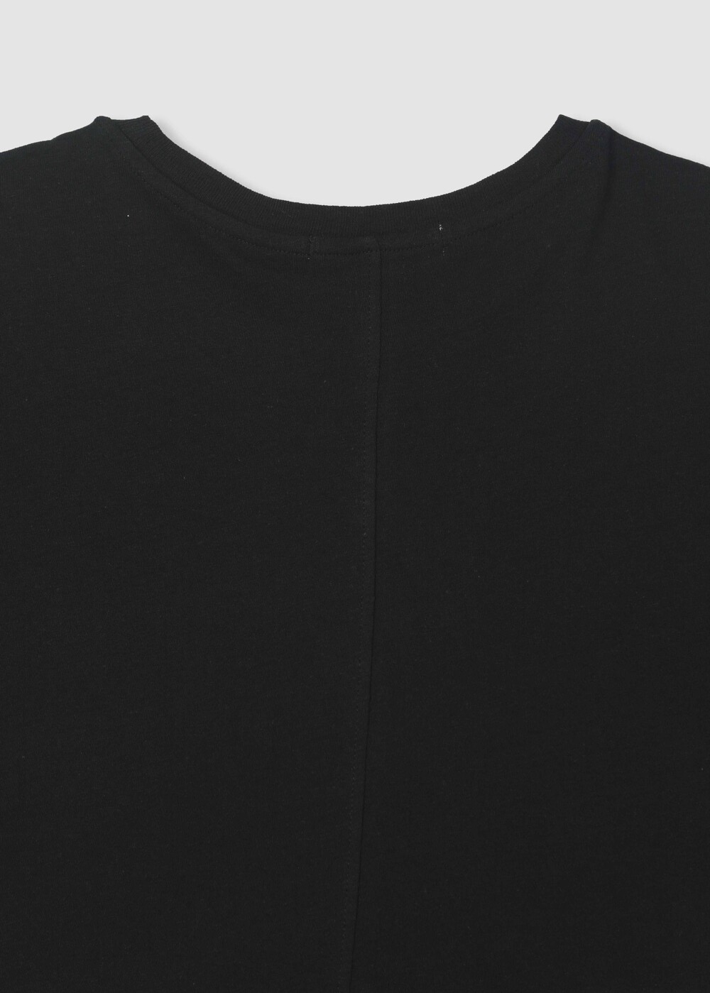 [WINDER] LINEN BLENDED T-SHIRTS - BLACK