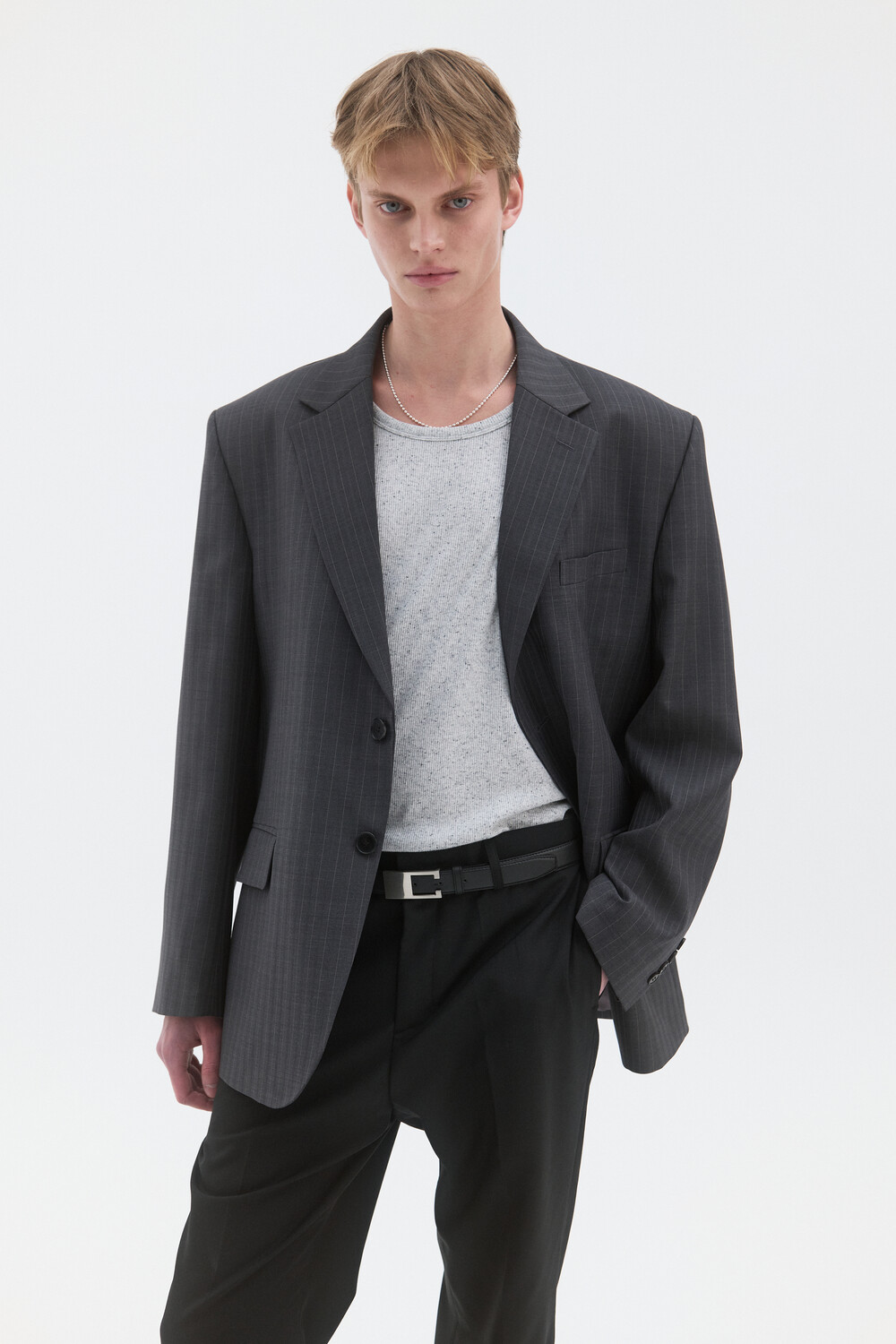 [WINDER] CORE SINGLE TAILORED JACKET - CHARCOAL