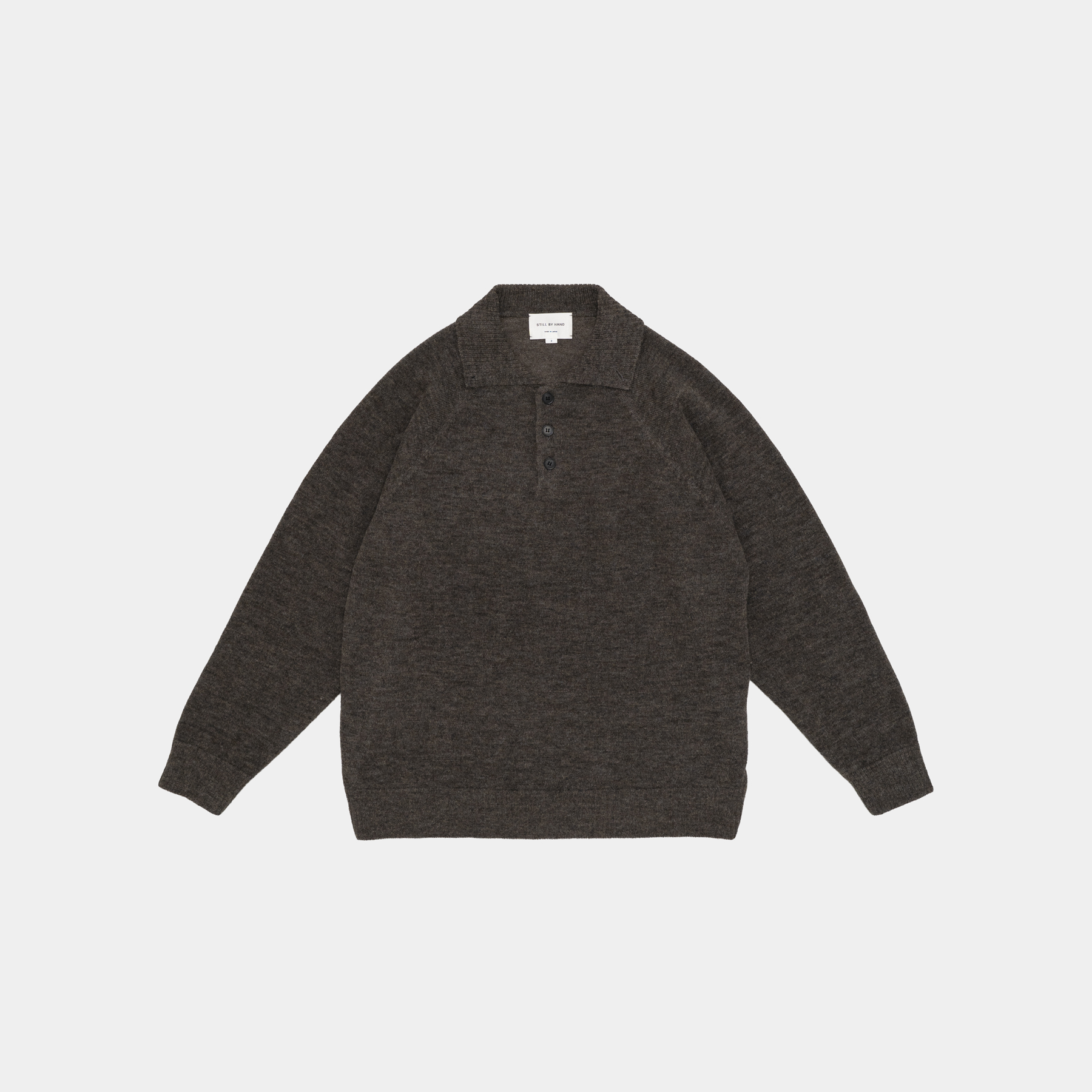 [STILL BY HAND] KN07263OS - SWEATER ASH BROWN 작업중