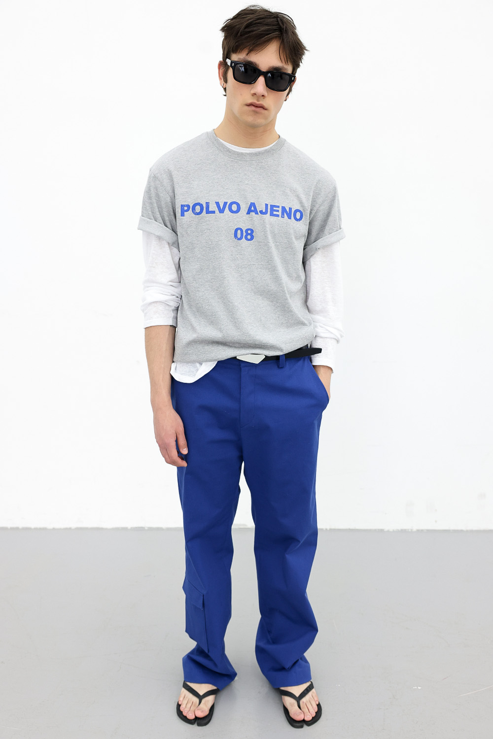 [ANYTIME LOREAK] PRIMROSE HALF TEE - GRAY