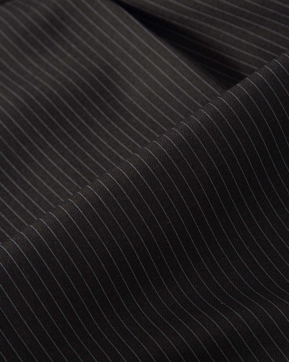 [kineto] Refined Wool Stripe Shirt_Dark Brown