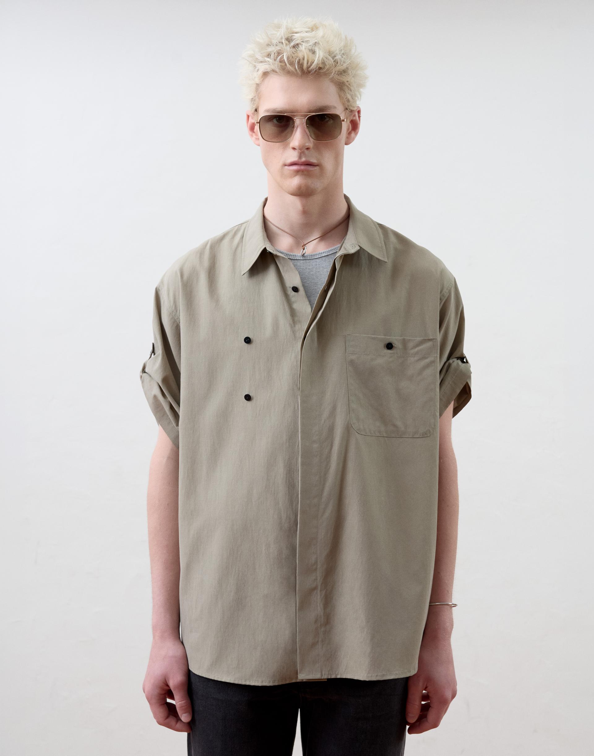 [MOOMYUNG] CITY COWBOY SHIRTS (BEIGE)