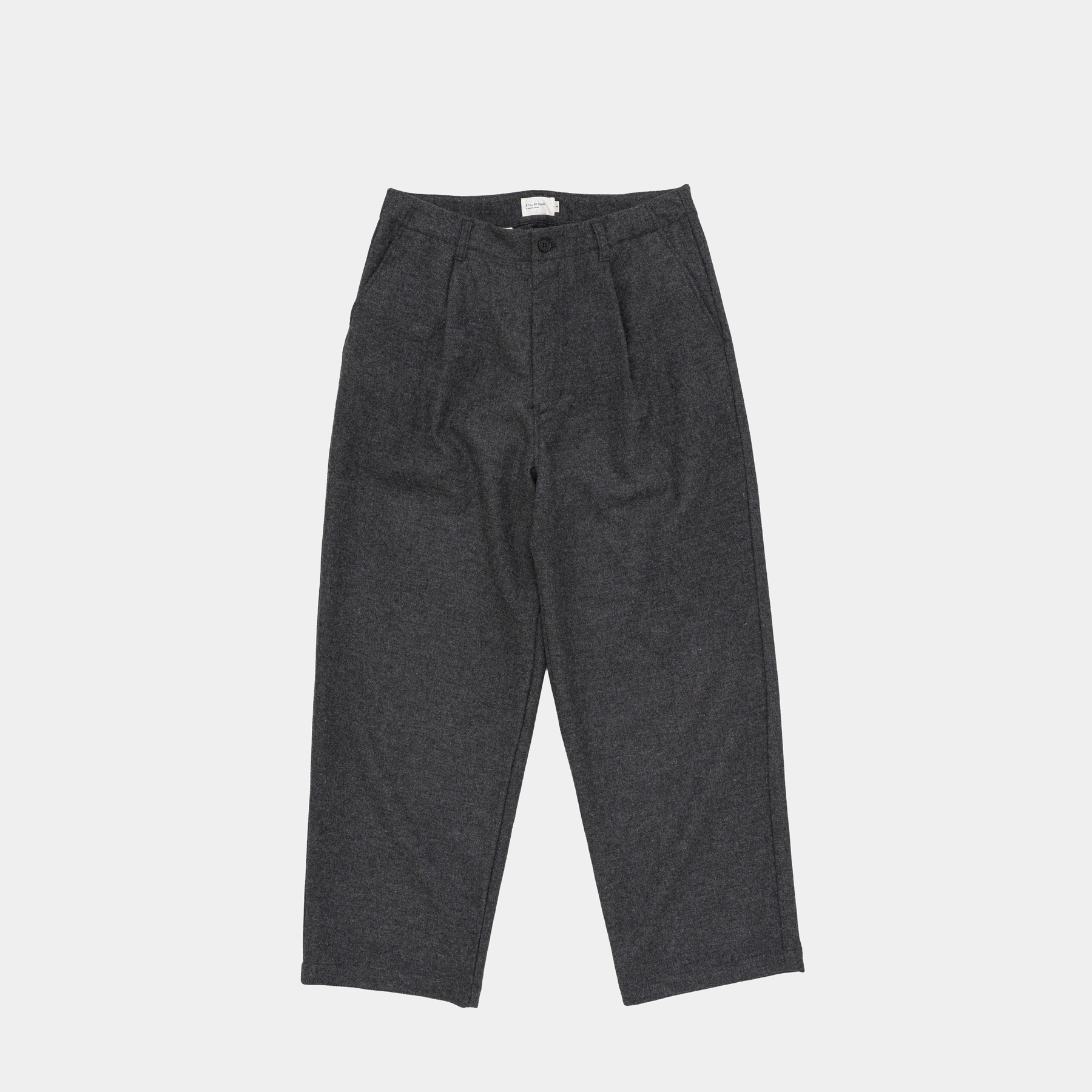 [STILL BY HAND] PT08263OS- W/N wide pants BLACK