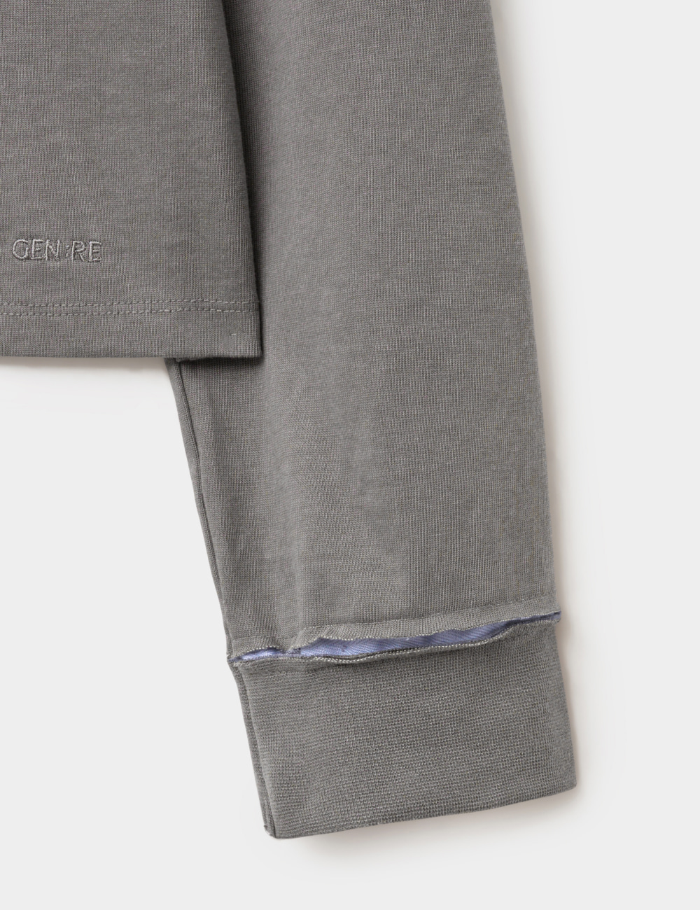 [GEN:RE] Pivot Tape Polo Shirt Navy Grey
