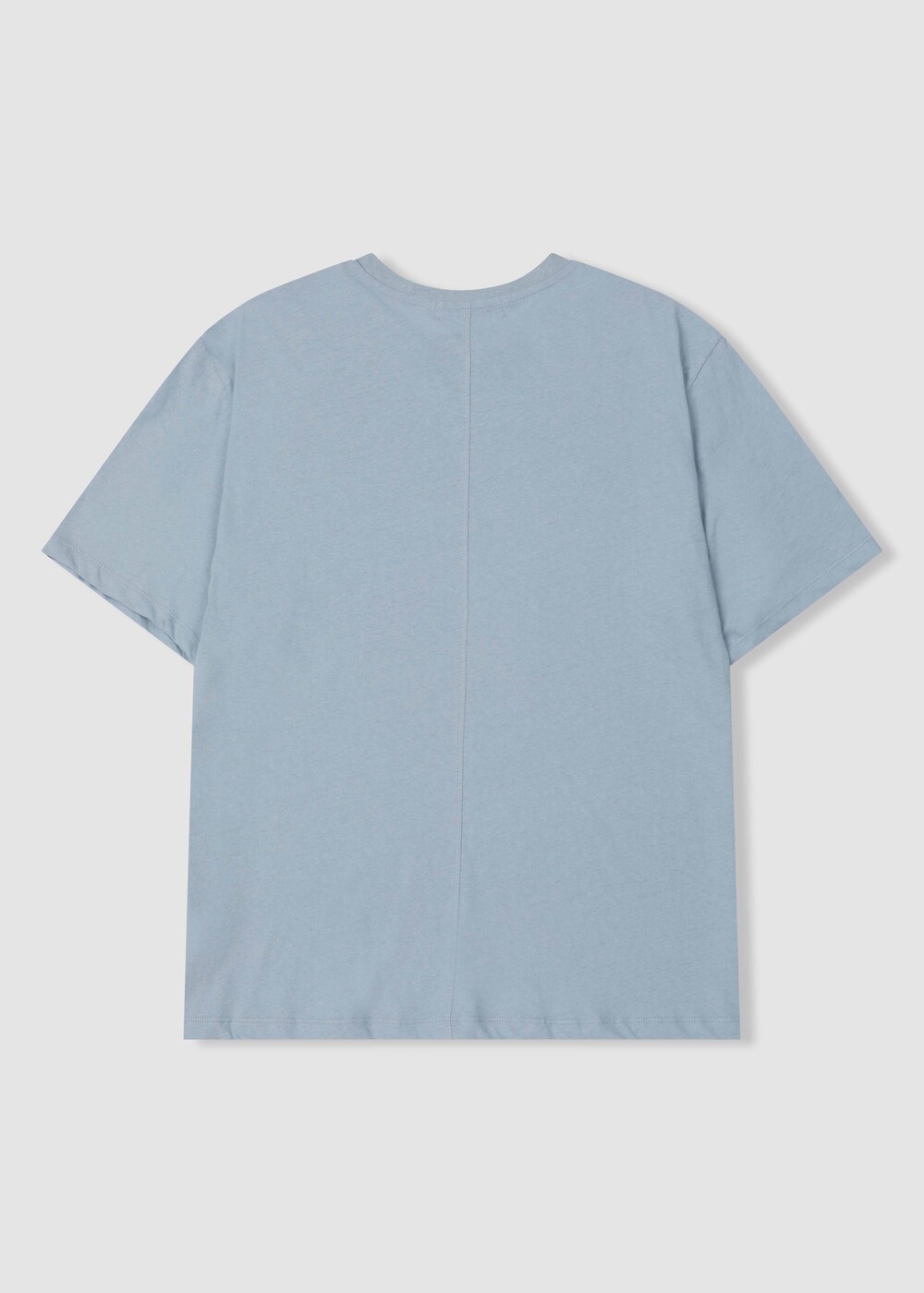 [WINDER] LINEN BLENDED T-SHIRTS - MIST BLUE