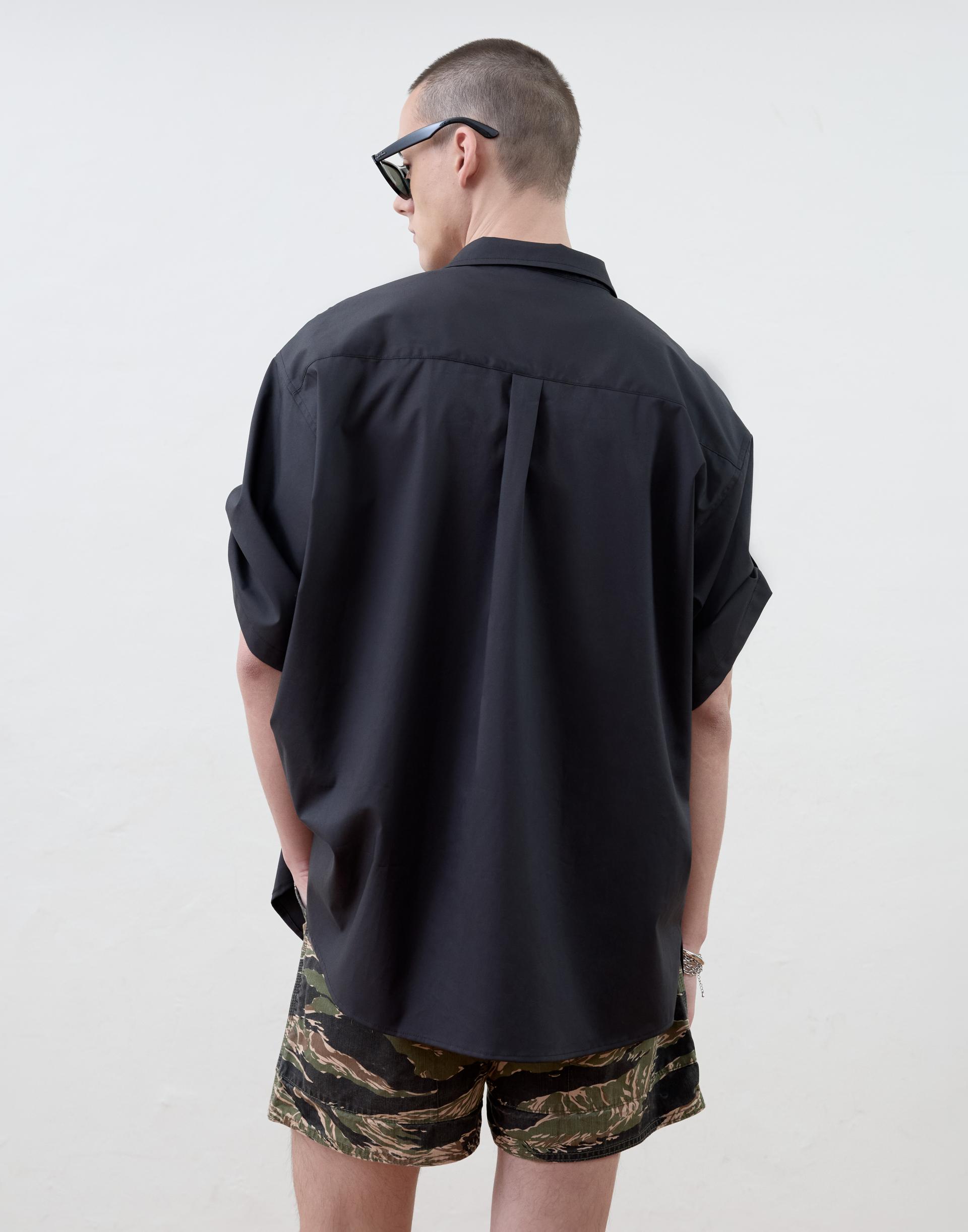 [MOOMYUNG] CITY COWBOY SHIRTS (BLACK)