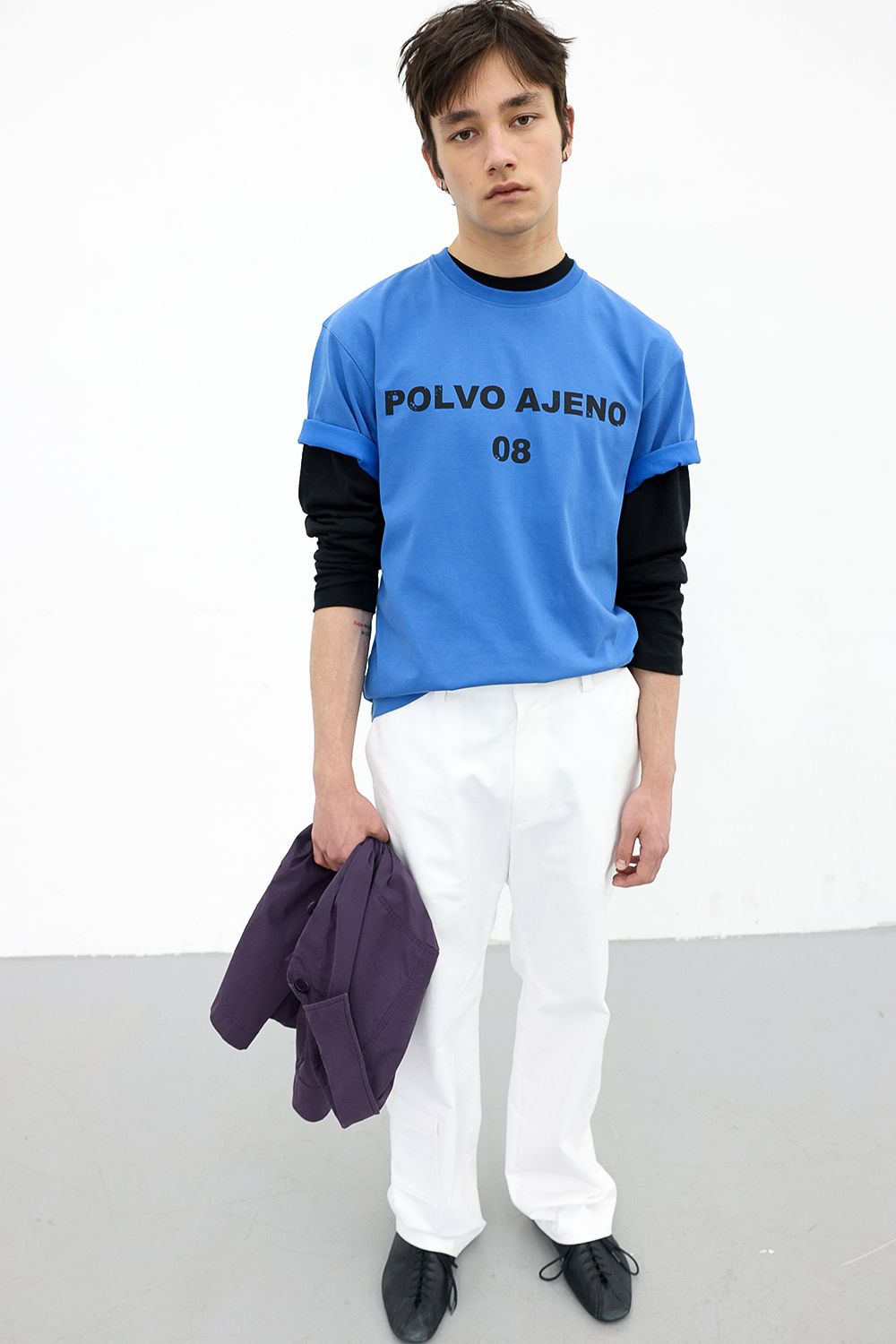 [ANYTIME LOREAK] PRIMROSE HALF TEE - BLUE